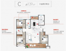 金润上府建面139㎡左右