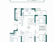 莒县福德家园建面128㎡左右户型图