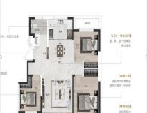 莒县鹏程学府建面120㎡左右户型图