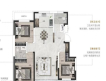 莒县鹏程学府建面122㎡左右户型图